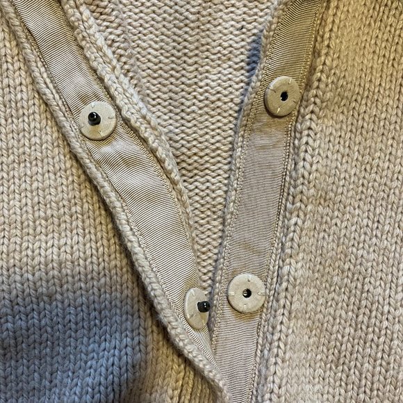 Ann Taylor Soft Neutral Pink Alpaca/Merino Wool Sweater Cardigan w/ Snap Close - Picture 10 of 12